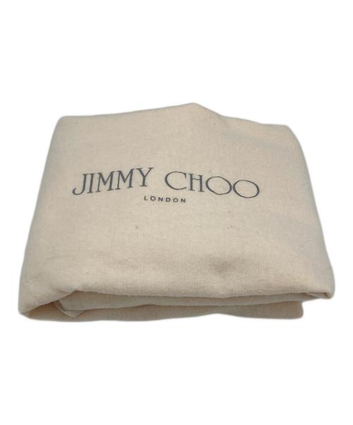 JIMMY CHOO（ジミーチュウ）JIMMY CHOO (ジミーチュウ) スタースタッズトートバッグ サシャ SASHA M ベージュ×ゴールドの古着・服飾アイテム