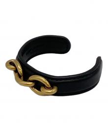 Saint Laurent Paris（サンローランパリ）の古着「ブレスレット」｜ブラック×ゴールド