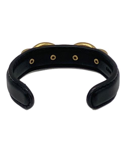 Saint Laurent Paris（サンローランパリ）Saint Laurent Paris (サンローランパリ) ブレスレット ブラック×ゴールドの古着・服飾アイテム