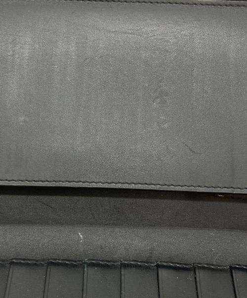 Saint Laurent Paris（サンローランパリ）Saint Laurent Paris (サンローランパリ) クロコ型押しラウンドファスナー財布 ブラックの古着・服飾アイテム