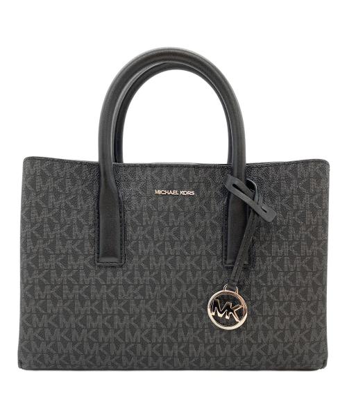 MICHAEL KORS（マイケル・コース）MICHAEL KORS (マイケル・コース) RUTHIE サッチェル スモール - MKシグネチャー ブラック 未使用品の古着・服飾アイテム