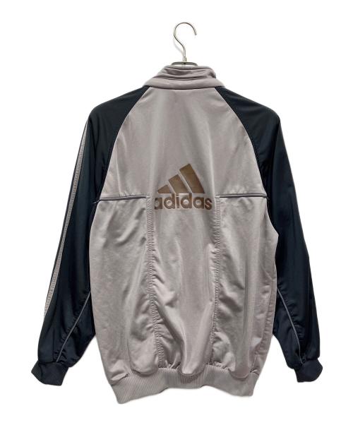 adidas（アディダス）adidas (アディダス) トラックジャケット グレー×ブルーグレー サイズ:Oの古着・服飾アイテム