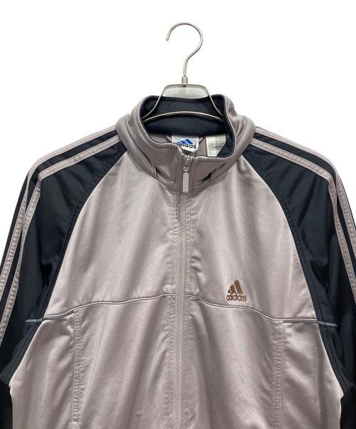 adidas（アディダス）adidas (アディダス) トラックジャケット グレー×ブルーグレー サイズ:Oの古着・服飾アイテム