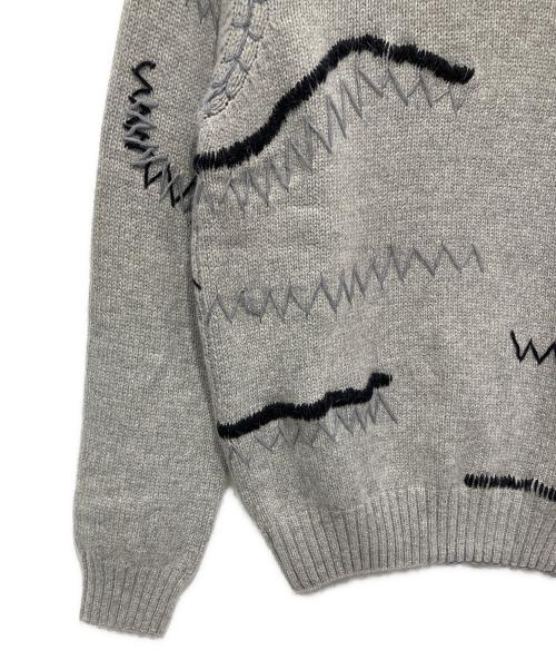 EMPORIO ARMANI（エンポリオアルマーニ）EMPORIO ARMANI (エンポリオアルマーニ) 厚手ニット グレー サイズ:Sの古着・服飾アイテム