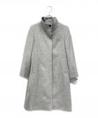 23区ニジュウサンク）の古着「ウールカシミヤビーバースタンドカラーコート」｜グレー