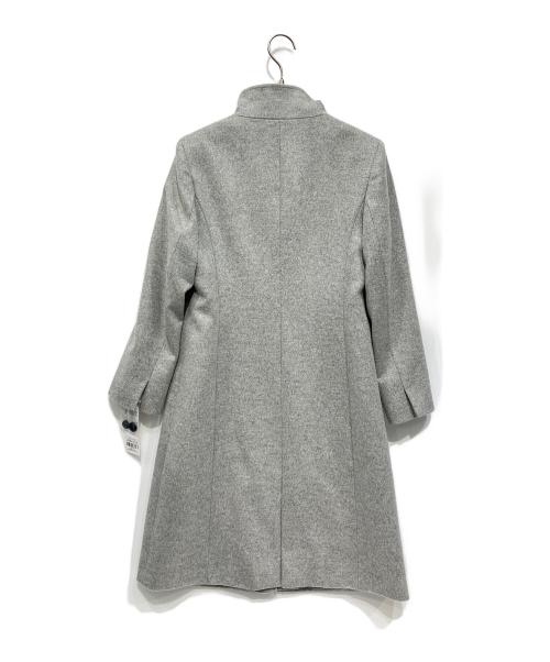23区（ニジュウサンク）23区 (ニジュウサンク) ウールカシミヤビーバースタンドカラーコート グレー サイズ:30 未使用品の古着・服飾アイテム