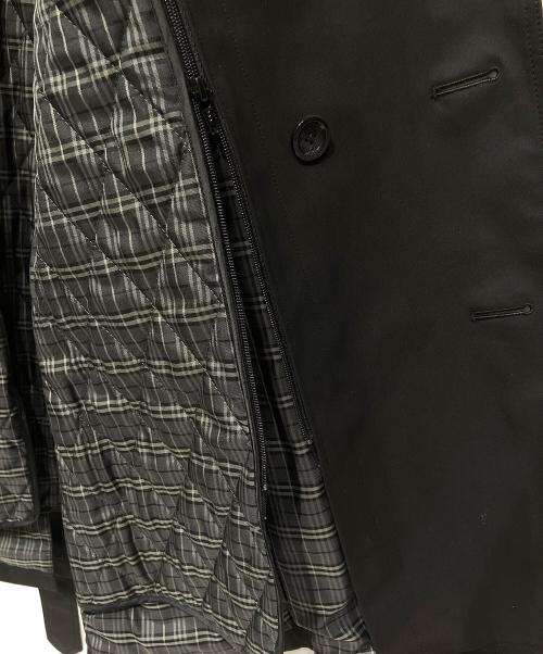 BURBERRY BLACK LABEL（バーバリーブラックレーベル）BURBERRY BLACK LABEL (バーバリーブラックレーベル) ライナー付トレンチコート ブラック サイズ:LLの古着・服飾アイテム