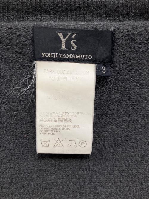 Y's（ワイズ）Y's (ワイズ) 厚手カーディガン グレー サイズ:3の古着・服飾アイテム