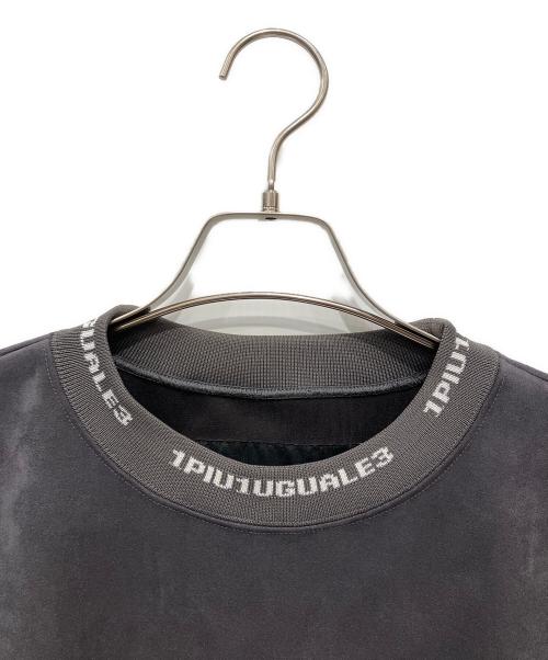 1piu1uguale3（ウノピュウノウグァーレトレ）1piu1uguale3 (ウノピュウノウグァーレトレ) BIG CREW DIAMOND GREY グレー サイズ:Vの古着・服飾アイテム
