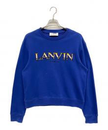 LANVIN（ランバン）の古着「ロゴスウェット」｜ブルー