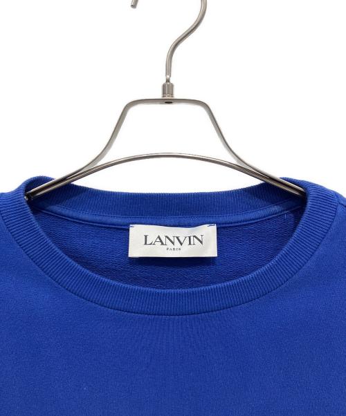 LANVIN（ランバン）LANVIN (ランバン) ロゴスウェット ブルー サイズ:不明の古着・服飾アイテム