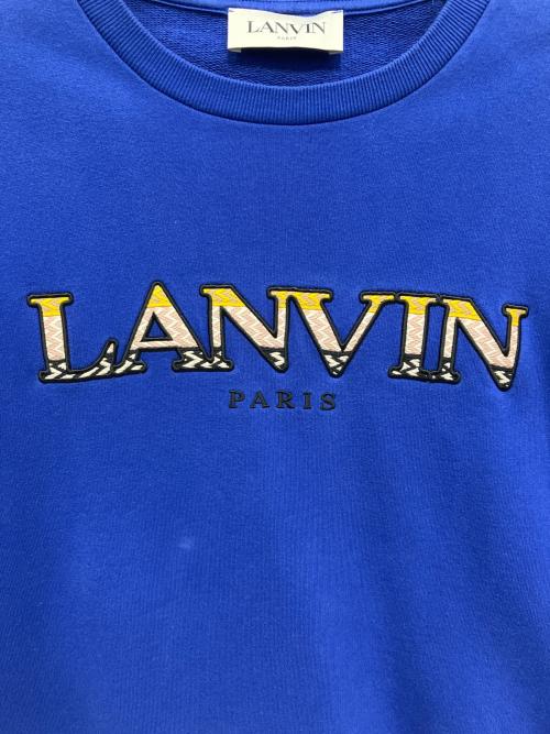 LANVIN（ランバン）LANVIN (ランバン) ロゴスウェット ブルー サイズ:不明の古着・服飾アイテム