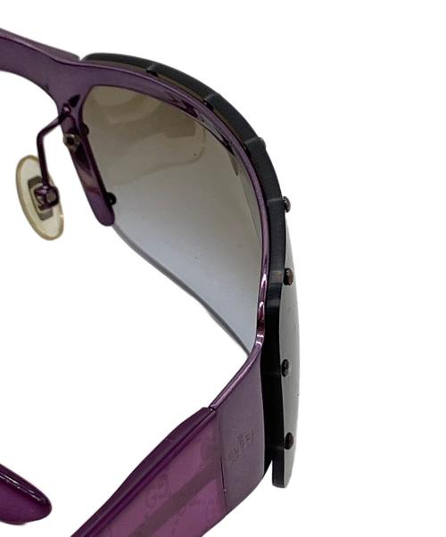 GUCCI（グッチ）GUCCI (グッチ) サングラス パープル×ブラックの古着・服飾アイテム