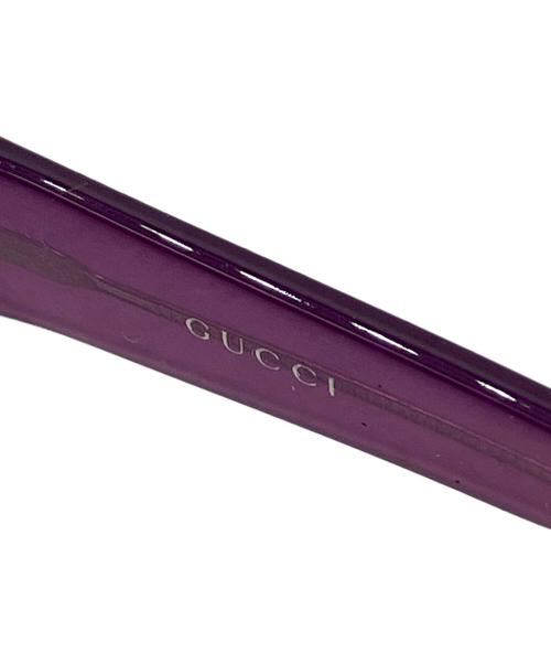 GUCCI（グッチ）GUCCI (グッチ) サングラス パープル×ブラックの古着・服飾アイテム