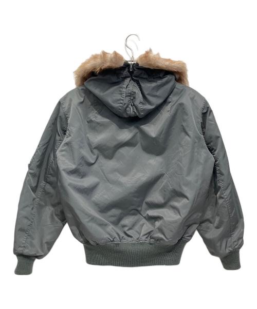 MADIN O.M.S.（マディン・オーエムエス）MADIN O.M.S. (マディン・オーエムエス) フライトジャケット グリーン×オレンジ サイズ:40の古着・服飾アイテム