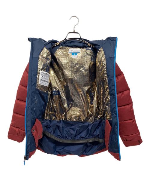 Columbia（コロンビア）Columbia (コロンビア) ウインターパウダーII キルティッドジャケット レッド×ネイビー サイズ:Mの古着・服飾アイテム