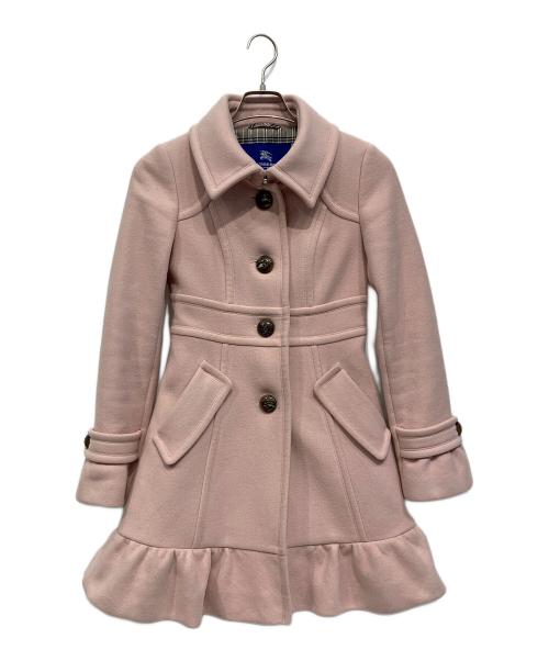 BURBERRY BLUE LABEL（バーバリーロンドンブルーレーベル）BURBERRY BLUE LABEL (バーバリーロンドンブルーレーベル) コート ピンク サイズ:36の古着・服飾アイテム