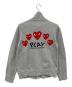 PLAY COMME des GARCONS (プレイコムデギャルソン) ジップアップスウェット グレー サイズ:M：9000円