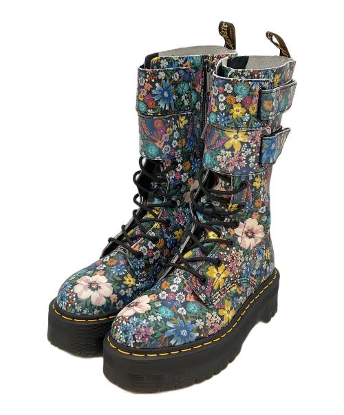 Dr.Martens（ドクターマーチン）Dr.Martens (ドクターマーチン) 10ホールレースアップブーツ ネイビー×マルチカラー サイズ:US 7の古着・服飾アイテム