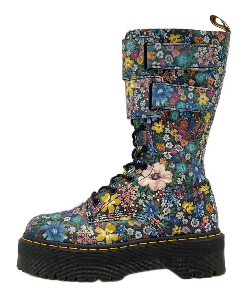 Dr.Martens（ドクターマーチン）Dr.Martens (ドクターマーチン) 10ホールレースアップブーツ ネイビー×マルチカラー サイズ:US 7の古着・服飾アイテム