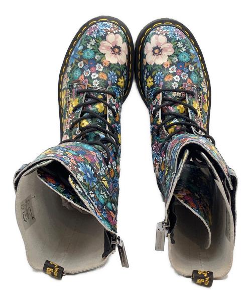 Dr.Martens（ドクターマーチン）Dr.Martens (ドクターマーチン) 10ホールレースアップブーツ ネイビー×マルチカラー サイズ:US 7の古着・服飾アイテム