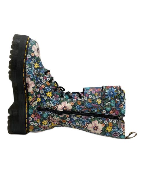 Dr.Martens（ドクターマーチン）Dr.Martens (ドクターマーチン) 10ホールレースアップブーツ ネイビー×マルチカラー サイズ:US 7の古着・服飾アイテム