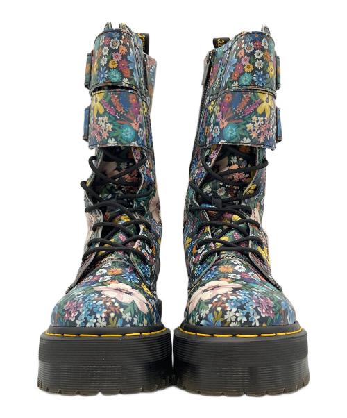 Dr.Martens（ドクターマーチン）Dr.Martens (ドクターマーチン) 10ホールレースアップブーツ ネイビー×マルチカラー サイズ:US 7の古着・服飾アイテム