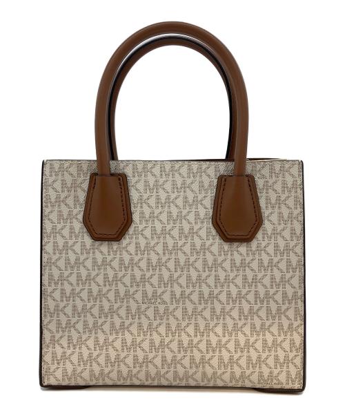 MICHAEL KORS（マイケル・コース）MICHAEL KORS (マイケル・コース) ハンドバッグ ブラウン×アイボリーの古着・服飾アイテム