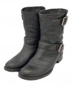 MIU MIUミュウミュウ）の古着「エンジニアレザーブーツ」｜ブラック