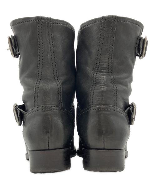 MIU MIU（ミュウミュウ）MIU MIU (ミュウミュウ) エンジニアレザーブーツ ブラック サイズ:36 1/2の古着・服飾アイテム