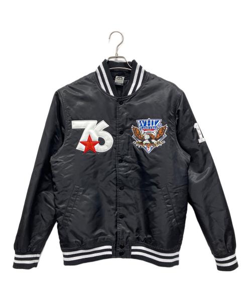 Majestic（マジェスティック）Majestic (マジェスティック) whiz limited (ウィズリミテッド) 76 SATIN STA スタジャン ブラック サイズ:Lの古着・服飾アイテム