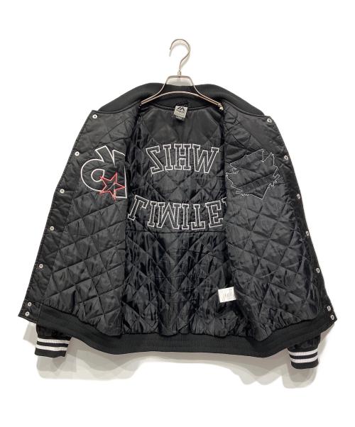 Majestic（マジェスティック）Majestic (マジェスティック) whiz limited (ウィズリミテッド) 76 SATIN STA スタジャン ブラック サイズ:Lの古着・服飾アイテム