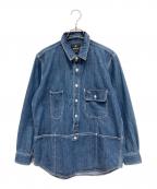 Snow peakスノーピーク）の古着「長袖シャツ」｜インディゴ