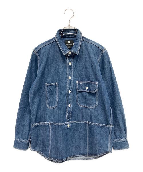 Snow peak（スノーピーク）snow peak (スノーピーク) 長袖シャツ インディゴ サイズ:Sの古着・服飾アイテム