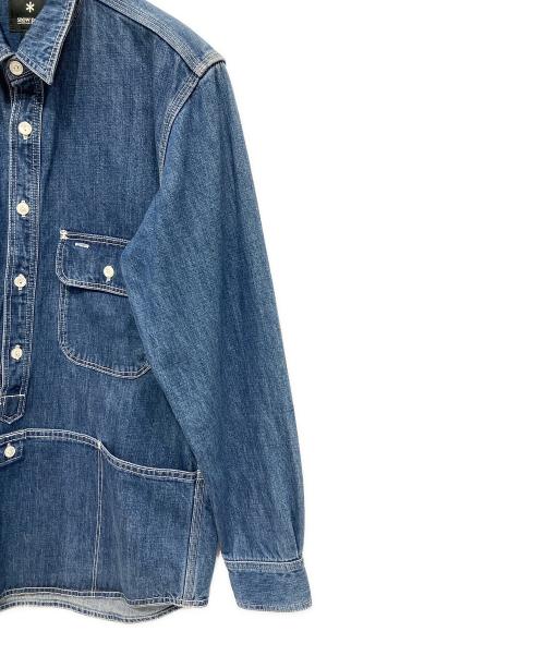 Snow peak（スノーピーク）snow peak (スノーピーク) 長袖シャツ インディゴ サイズ:Sの古着・服飾アイテム