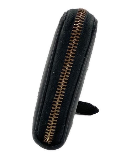 GUCCI（グッチ）GUCCI (グッチ) ラウンドファスナー財布 ブラックの古着・服飾アイテム