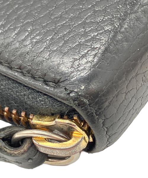 GUCCI（グッチ）GUCCI (グッチ) ラウンドファスナー財布 ブラックの古着・服飾アイテム