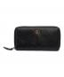 GUCCI（グッチ）の古着「ラウンドファスナー財布」｜ブラック