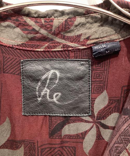 ISAMU KATAYAMA BACKLASH（イサムカタヤマ・バックラッシュ）ISAMU KATAYAMA BACKLASH (イサムカタヤマ・バックラッシュ) リメイクアロハシャツ ボルドー×グレー サイズ:Mの古着・服飾アイテム