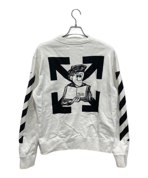 OFFWHITE（オフホワイト）OFFWHITE (オフホワイト) プリントスウェット ホワイト サイズ:Lの古着・服飾アイテム