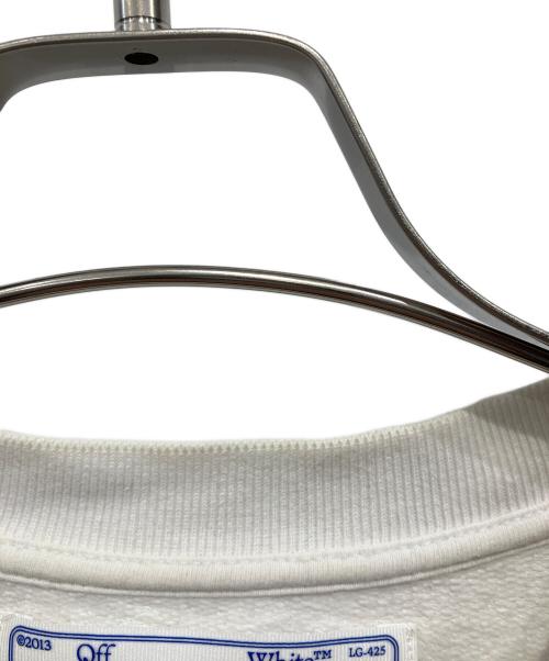 OFFWHITE（オフホワイト）OFFWHITE (オフホワイト) プリントスウェット ホワイト サイズ:Lの古着・服飾アイテム