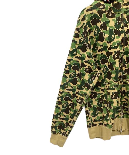A BATHING APE（ア ベイシング エイプ）A BATHING APE (ア ベイシング エイプ) ABC CAMO SHARK FULL ZIP HOODIE オリーブ サイズ:XXLの古着・服飾アイテム