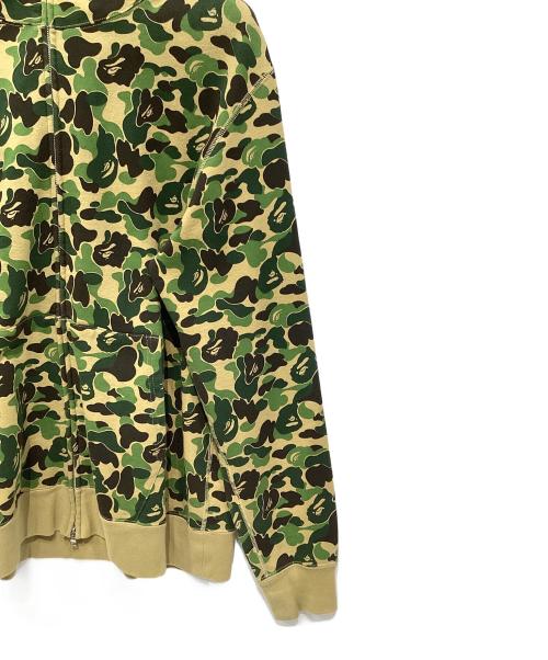 A BATHING APE（ア ベイシング エイプ）A BATHING APE (ア ベイシング エイプ) ABC CAMO SHARK FULL ZIP HOODIE オリーブ サイズ:XXLの古着・服飾アイテム