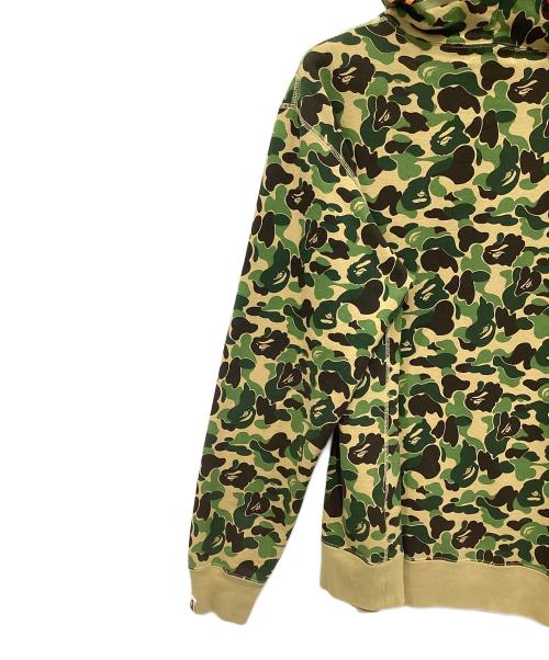 A BATHING APE（ア ベイシング エイプ）A BATHING APE (ア ベイシング エイプ) ABC CAMO SHARK FULL ZIP HOODIE オリーブ サイズ:XXLの古着・服飾アイテム