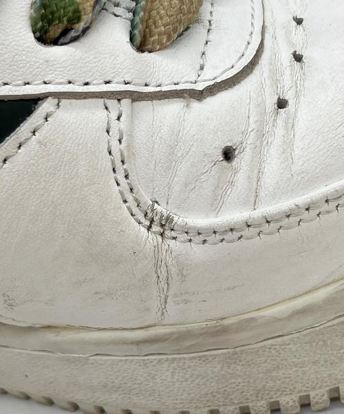 BAPESTA（ベイプスタ）BAPESTA (ベイプスタ) スターロゴローカットスニーカー ホワイト×グリーン サイズ:27.0cmの古着・服飾アイテム