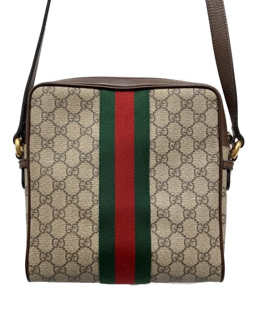 GUCCI（グッチ）GUCCI (グッチ) ショルダーバッグ オフディア GGスプリーム ブラウンの古着・服飾アイテム