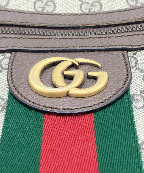 GUCCI（グッチ）GUCCI (グッチ) ショルダーバッグ オフディア GGスプリーム ブラウンの古着・服飾アイテム