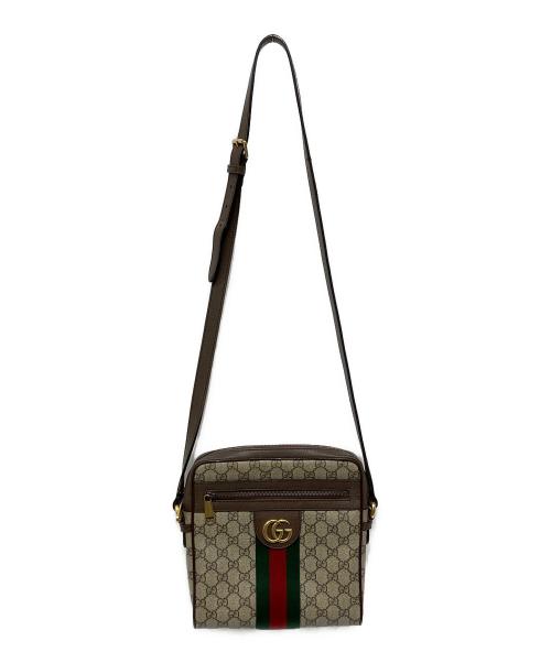 GUCCI（グッチ）GUCCI (グッチ) ショルダーバッグ オフディア GGスプリーム ブラウンの古着・服飾アイテム