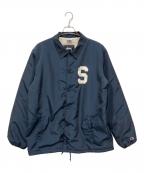 stussy×Championステューシー×チャンピオン）の古着「裏ボアコーチジャケット」｜ネイビー