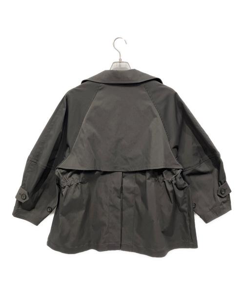 LOUNIE（ルーニー）LOUNIE (ルーニー) ボリュームスリーブトレンチコート チャコールグレー サイズ:Mの古着・服飾アイテム